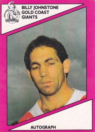 1988 Scanlens Gold Coast Giants #124 - Billy Johnstone