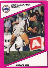 1988 Scanlens Penrith Panthers #101 - Greg Alexander