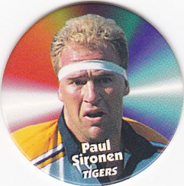 1997 Fatty's Turn it Up Pog #03 - Paul Sironen