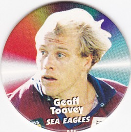 1997 Fatty's Turn it Up Pog #17 - Geoff Toovey