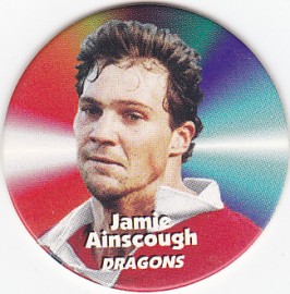 1997 Fatty's Turn it Up Pog #32 - Jamie Ainscough