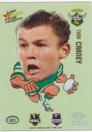 2008 Champions GC03 Acetate Mascot GEM Todd Carney