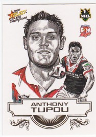 2008 Champions SK27 Sketch Card Anthony Tupou