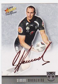 2009 Champions FS43 Red Foiled Signature Simon Mannering