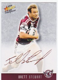 2009 Champions FS17 Red Foil Signature Brett Stewart