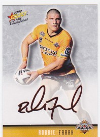 2009 Champions FS46 Red Foil Signature Robbie Farah